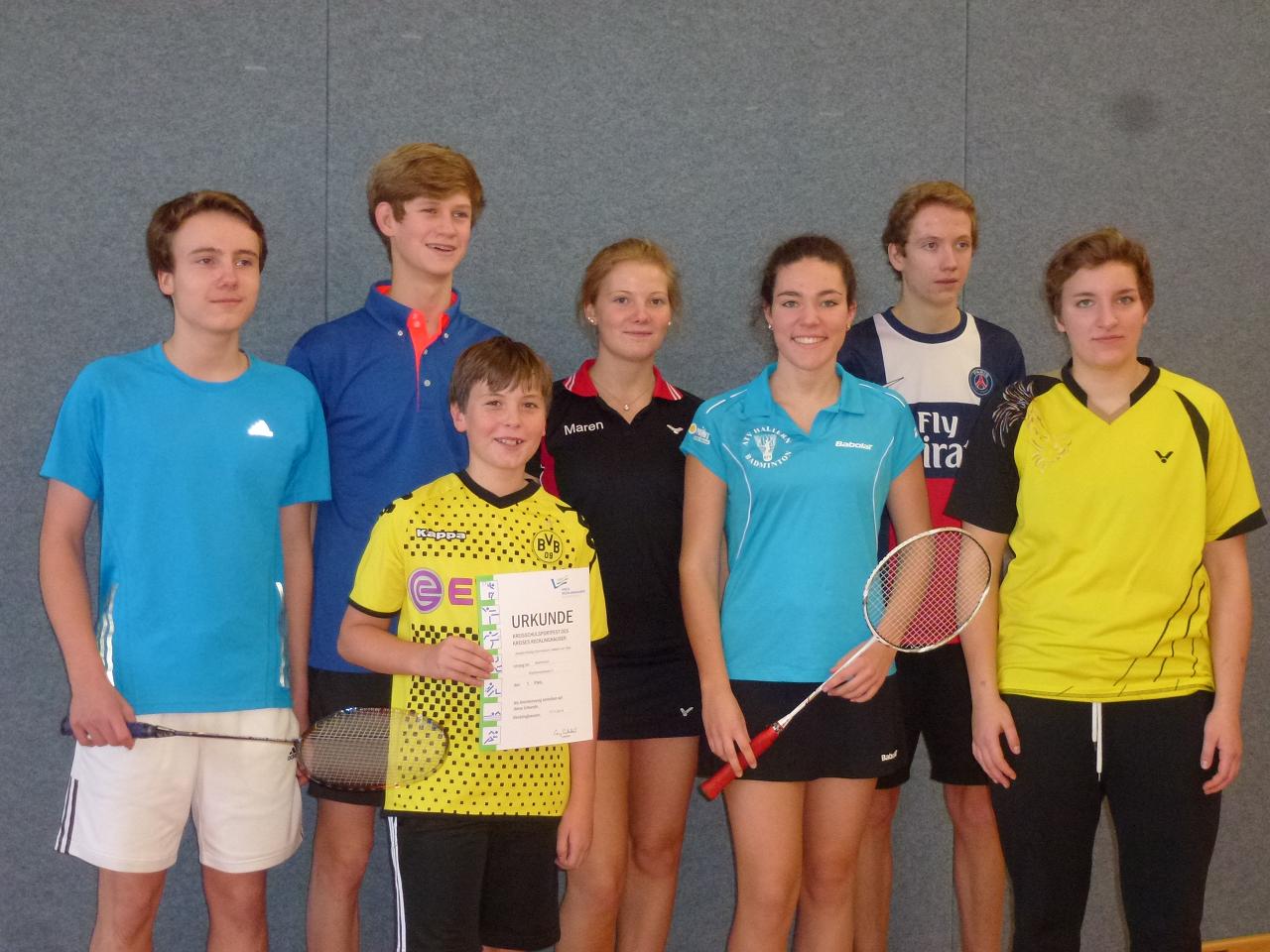 Gymnasium gewinnt Kreismeisterschaft im Badminton